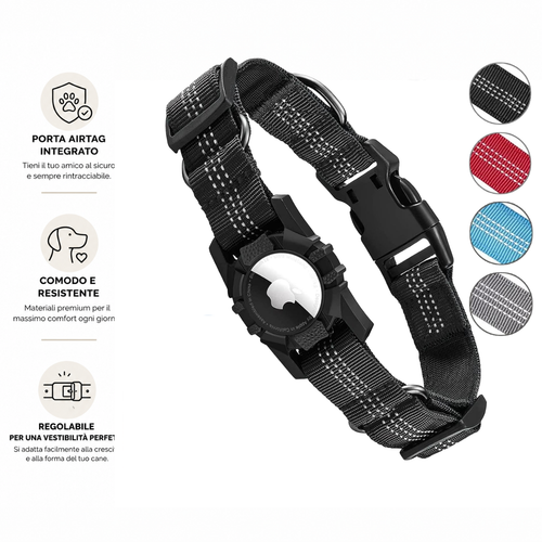 FidoFinder™ - Collare per Cani con Porta AirTag
